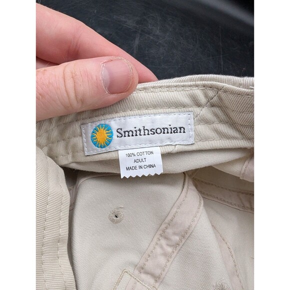 Smithsonian Institution Museum Sun Washington DC Beige Baseball Hat Cap - Picture 6 of 6